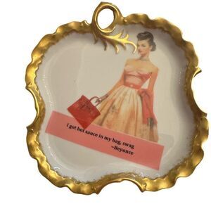 Beyonce and Birkins Decorative Plate